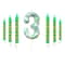 7Piece Green Digital Cake Candle Set 13