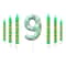 7Piece Green Digital Cake Candle Set 14
