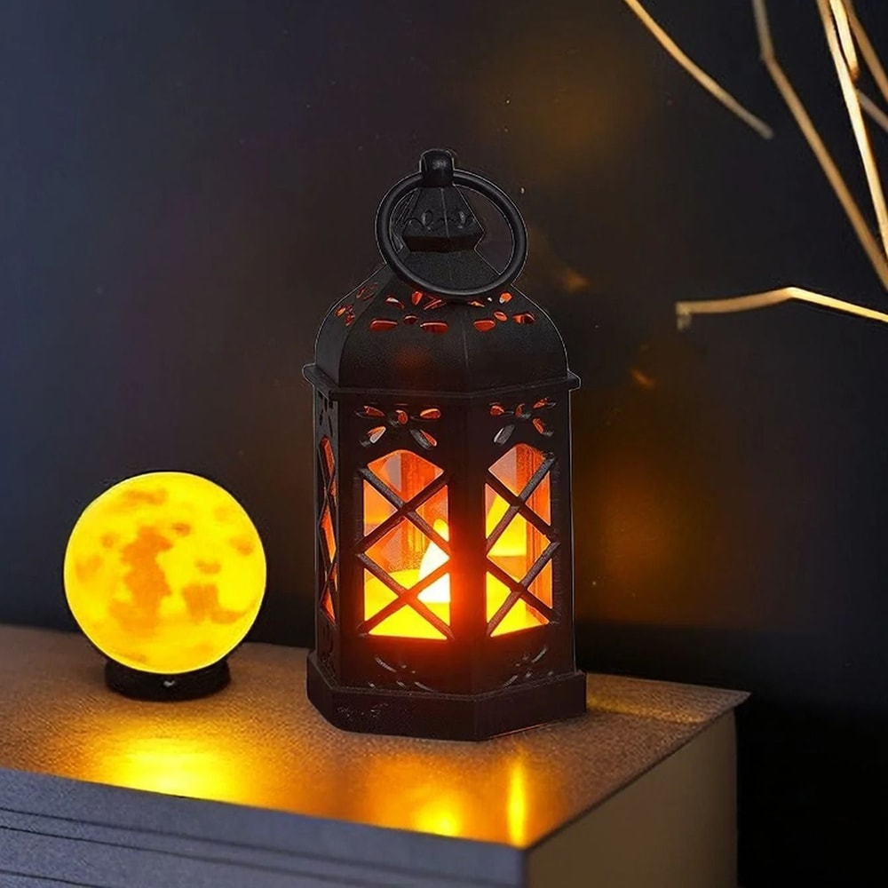Vintage LED Flickering Flame Candle Lantern 1