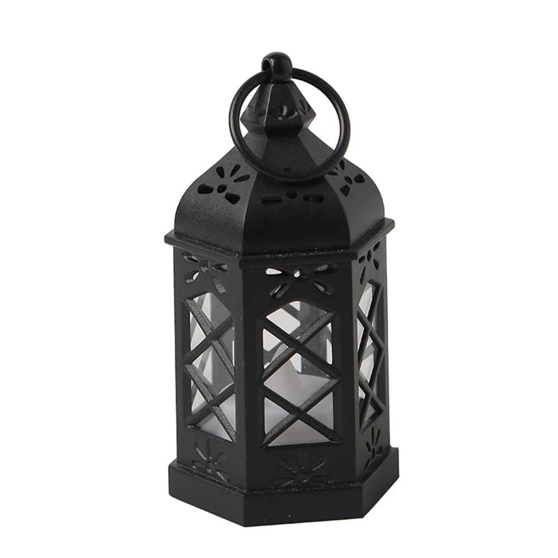Vintage LED Flickering Flame Candle Lantern 6