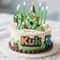 Pixelated Gamer Theme Birthday Candle Set 0