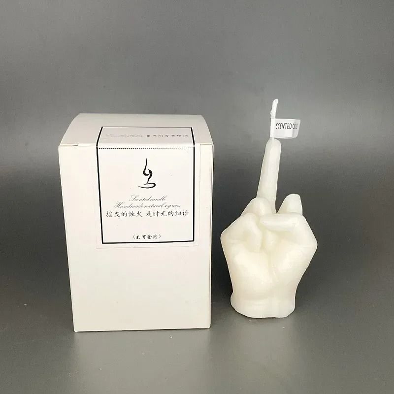 Creative Middle Finger Gesture Scented Candle 8