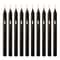 20 Piece Premium Black Taper Candle Set 2