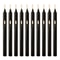 20 Piece Premium Black Taper Candle Set 2
