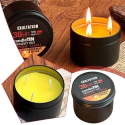 36 hour 3 wick long lasting emergency survival candle