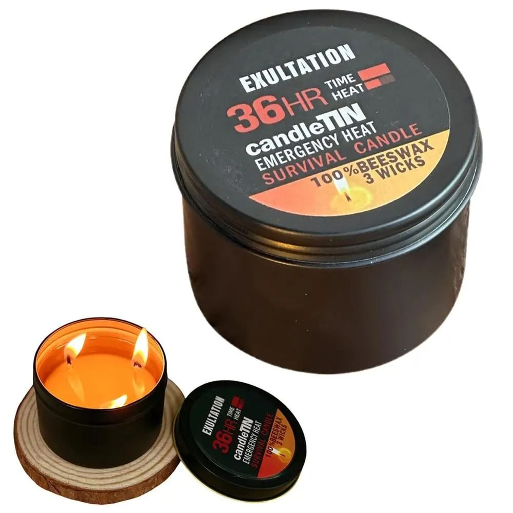 36 Hour 3 Wick Long Lasting Emergency Survival Candle 1