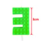 Colorful Pixel Block Gradient Digital Candle 9