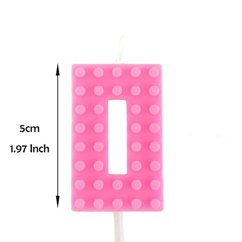 Colorful Pixel Block Gradient Digital Candle 5