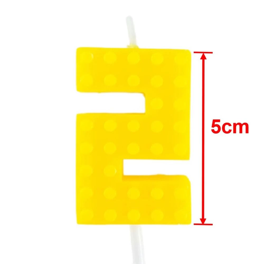 Colorful Pixel Block Gradient Digital Candle 8