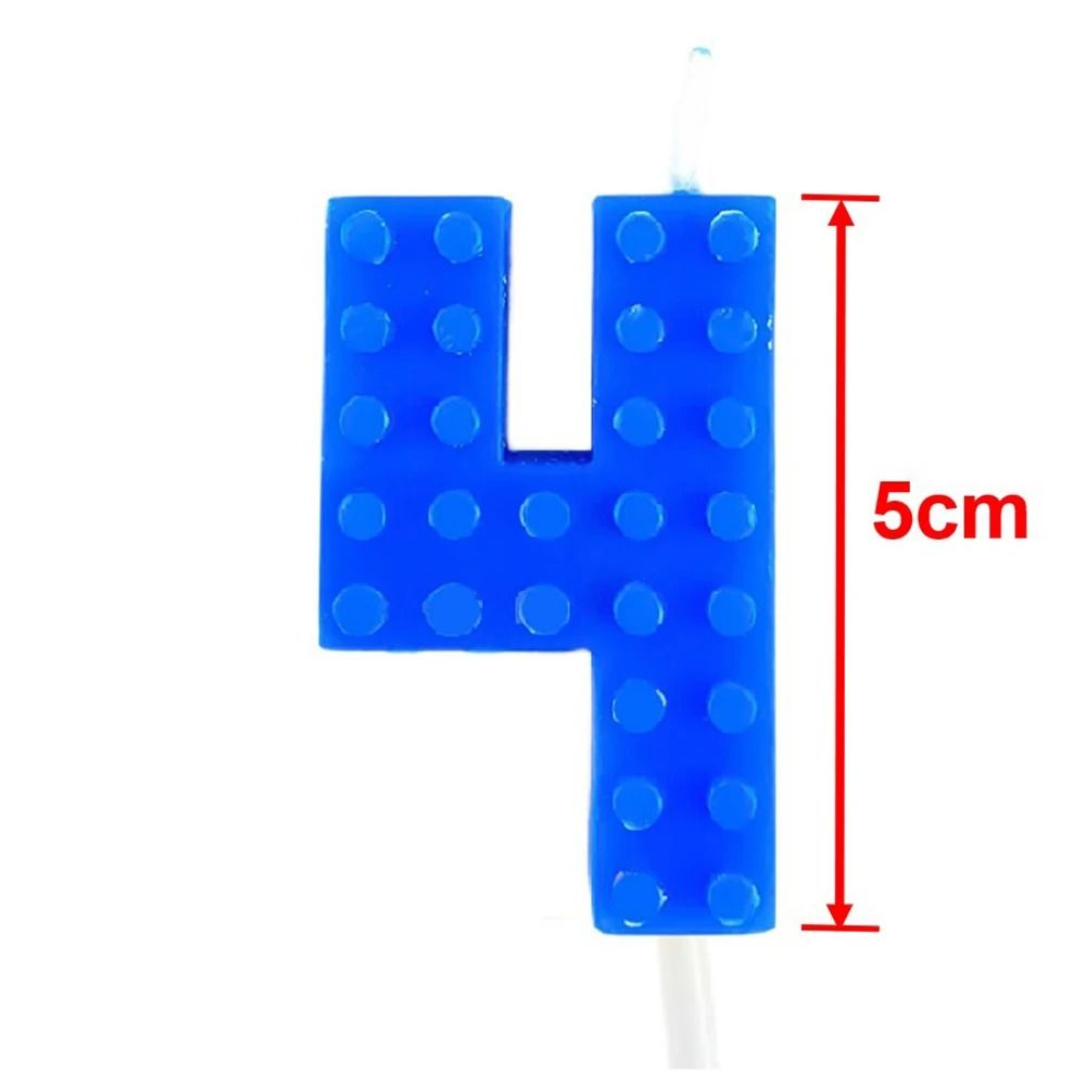 Colorful Pixel Block Gradient Digital Candle 10