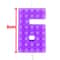 Colorful Pixel Block Gradient Digital Candle 12