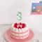 Green Theme Digital Birthday Cake Candle Set 1