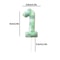 Green Theme Digital Birthday Cake Candle Set 5