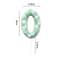 Green Theme Digital Birthday Cake Candle Set 6