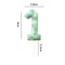 Green Theme Digital Birthday Cake Candle Set 7