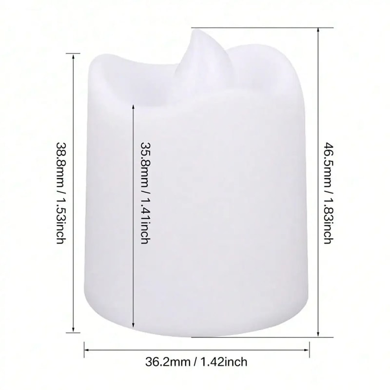 24Piece Red Shell Flameless LED Tea Lights 4