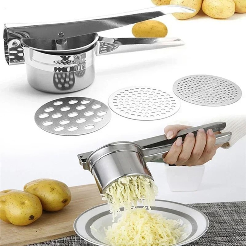 Heavy Duty Stainless Steel Potato Ricer And Press 0
