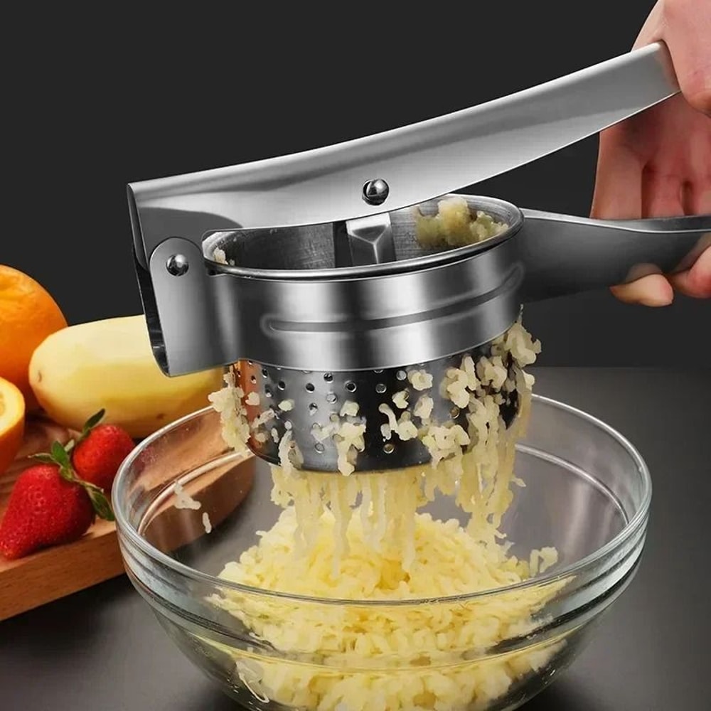 Heavy Duty Stainless Steel Potato Ricer And Press 1