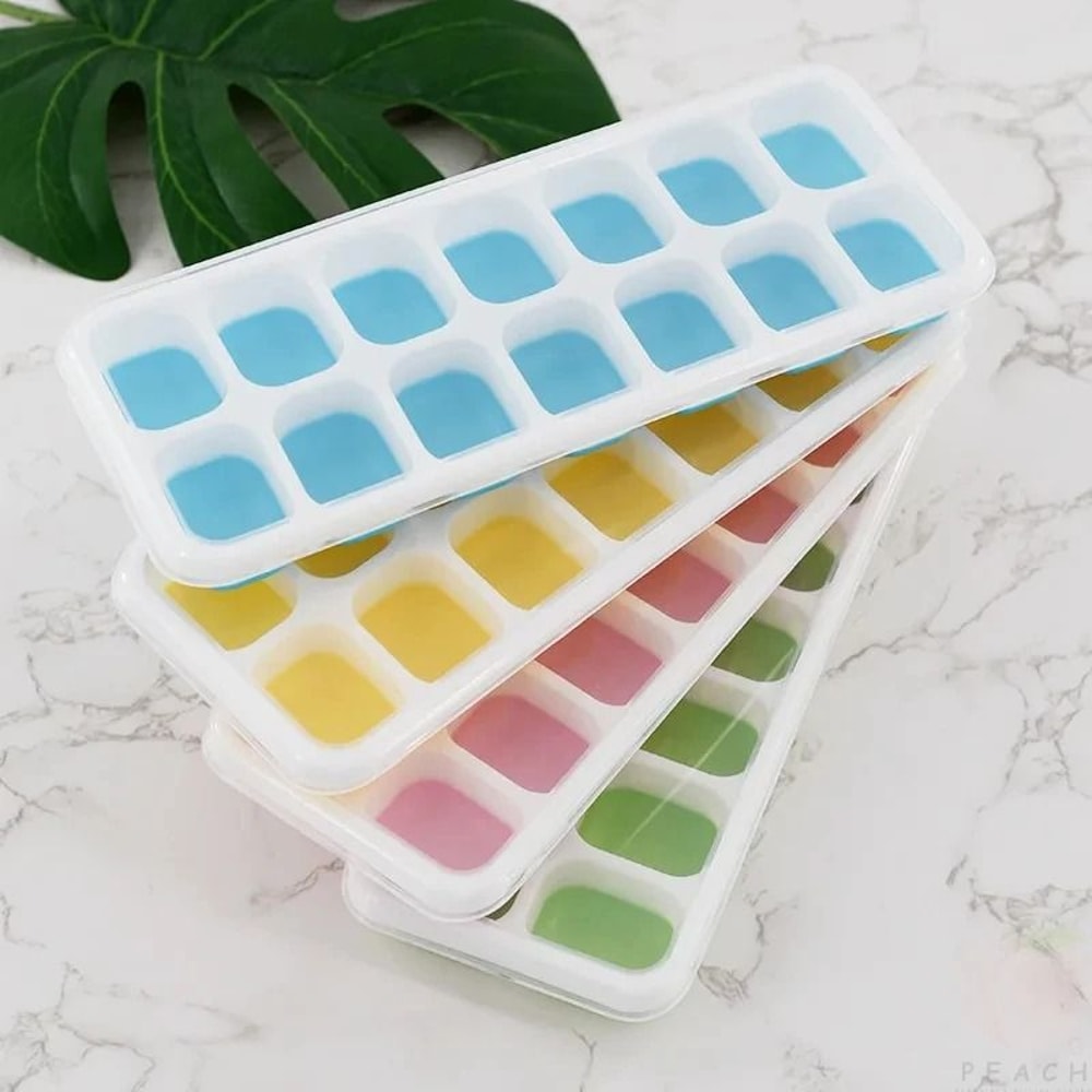 14 Grid Silicone Square Ice Cube Maker 0
