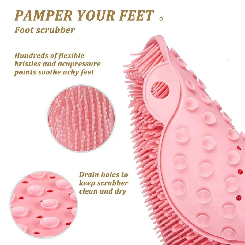 Silicone Suction Base Body And Foot Scrubber Pad 2