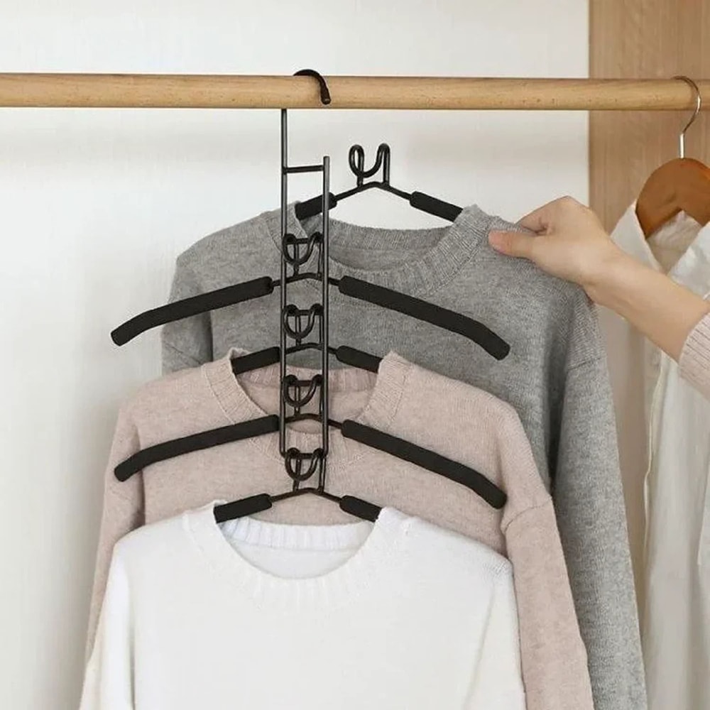 5 Layer Detachable Foam Anti Slip Clothes Hanger 3