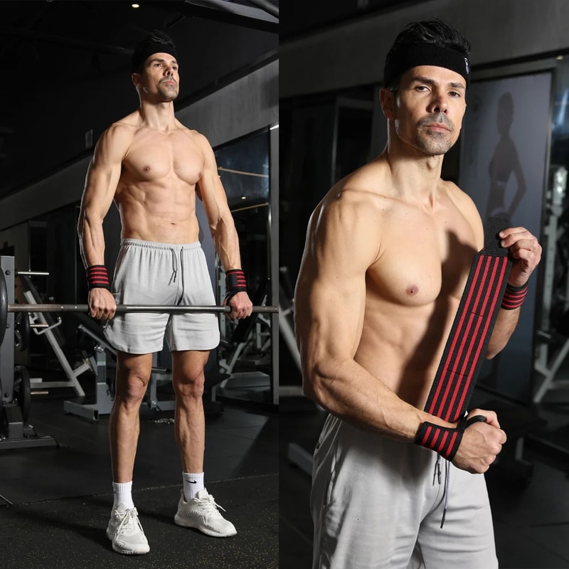 Professional Weightlifting Wrist Support And Wrap Set 3