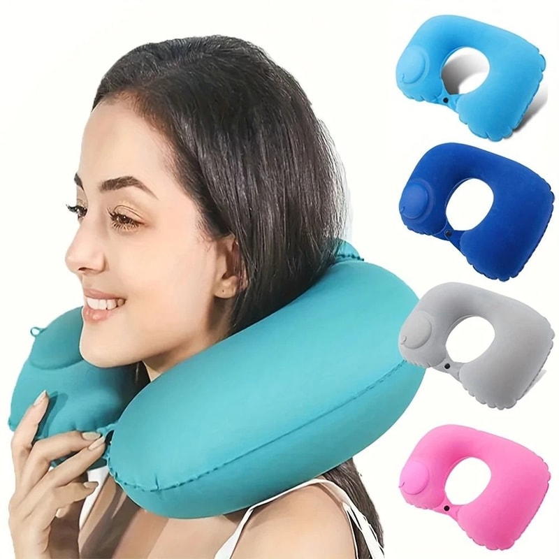 Flocking Inflatable Portable Travel And Rest Hub 0
