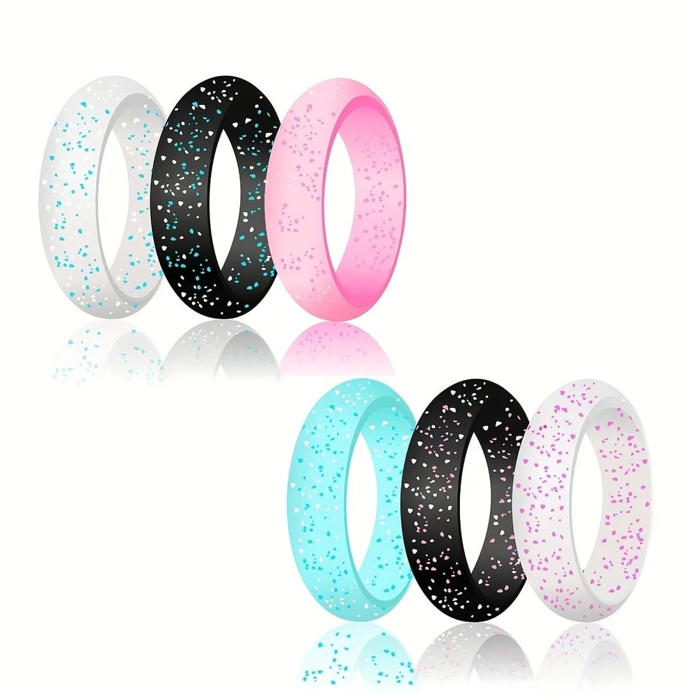 10 Piece Flexible Silicone Wedding Band And Engagement Collection 1