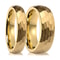 024in And 031in Gold Finish Hammered Tungsten Carbide Professional Ensemble 0