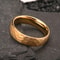 024in And 031in Gold Finish Hammered Tungsten Carbide Professional Ensemble 3