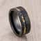 031 Inch Black Meteorite Inlay Tungsten Carbide Performance Ensemble 3