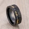 031 Inch Black Meteorite Inlay Tungsten Carbide Performance Ensemble 3