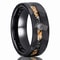 031 Inch Black Meteorite Inlay Tungsten Carbide Performance Ensemble 6