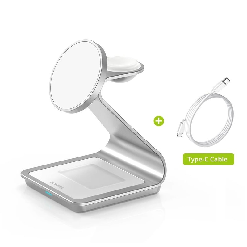 30W Triple Magnetic Desktop Charging Station 6