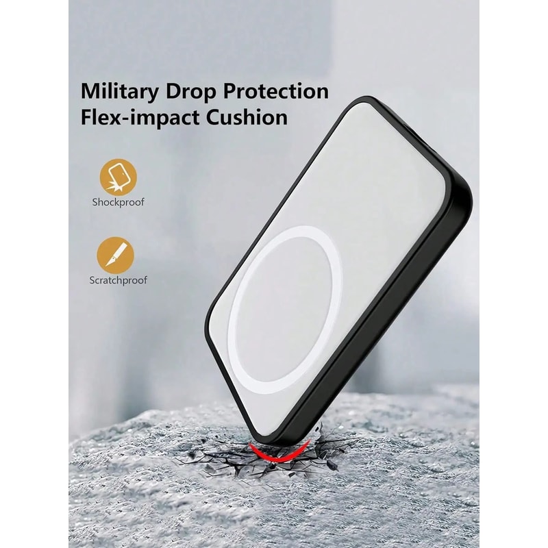 Shockproof Matte Black TPU Protective Charging Shield 4