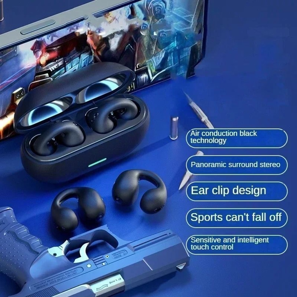 Panoramic Bone Conduction Ear Clip Wireless Hub 1