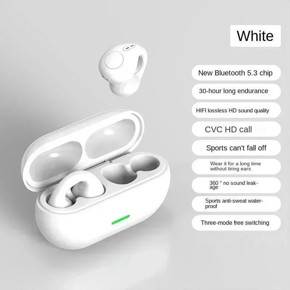 Panoramic Bone Conduction Ear Clip Wireless Hub 6