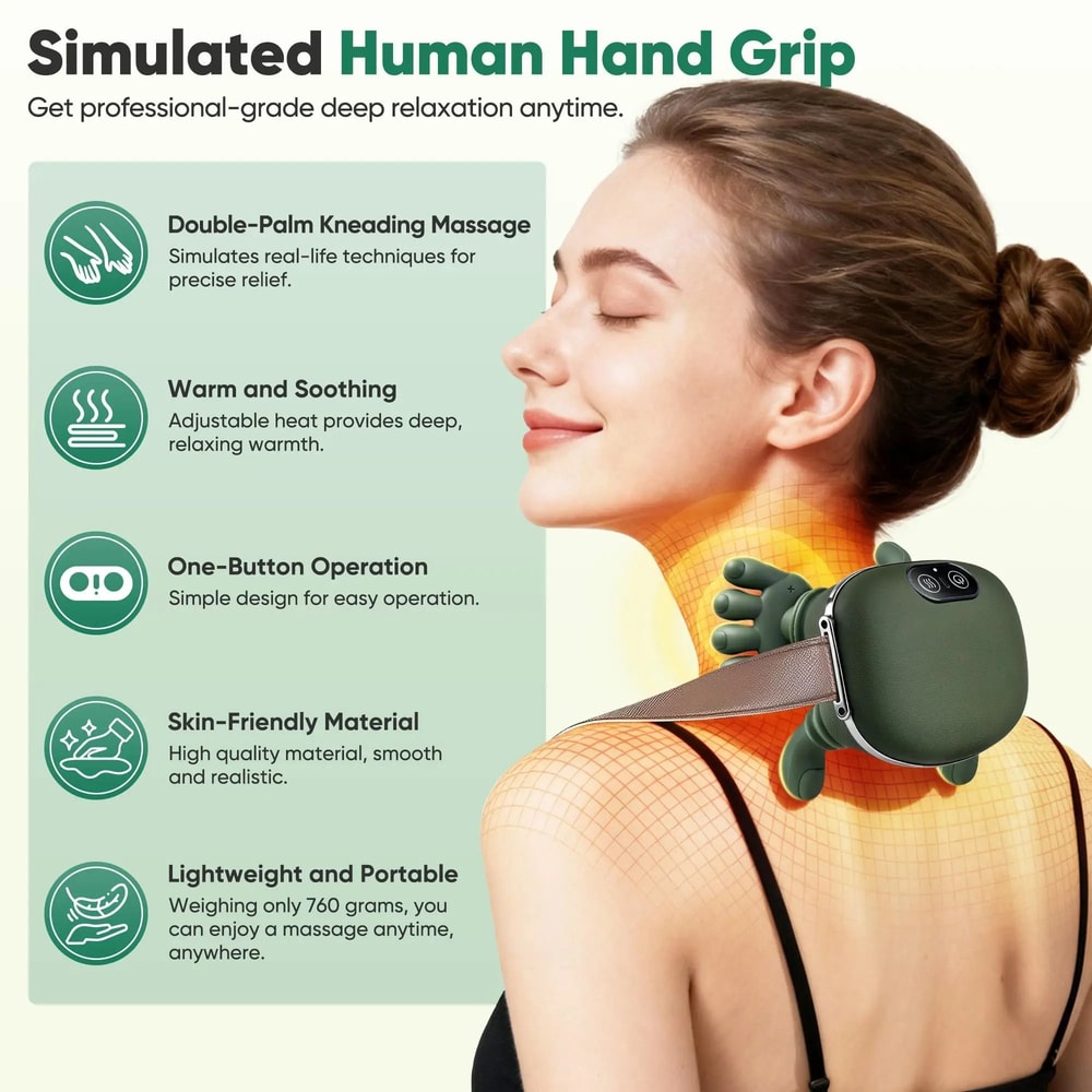 Wireless Bionic Finger Neck And Shoulder Massager 1