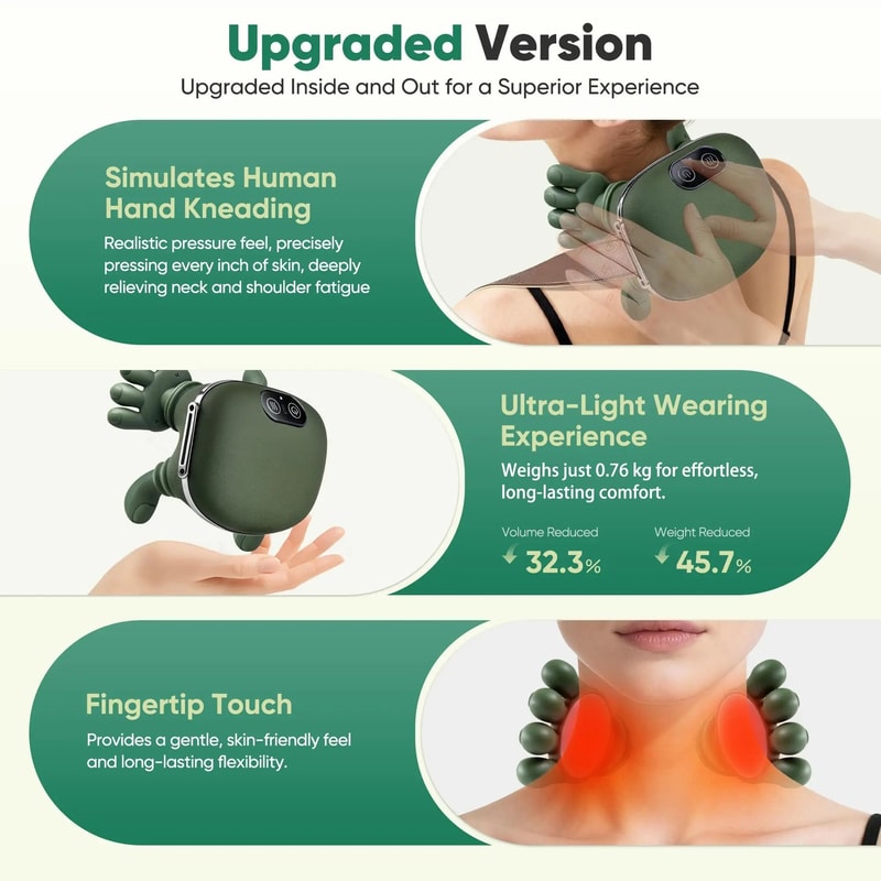 Wireless Bionic Finger Neck And Shoulder Massager 4