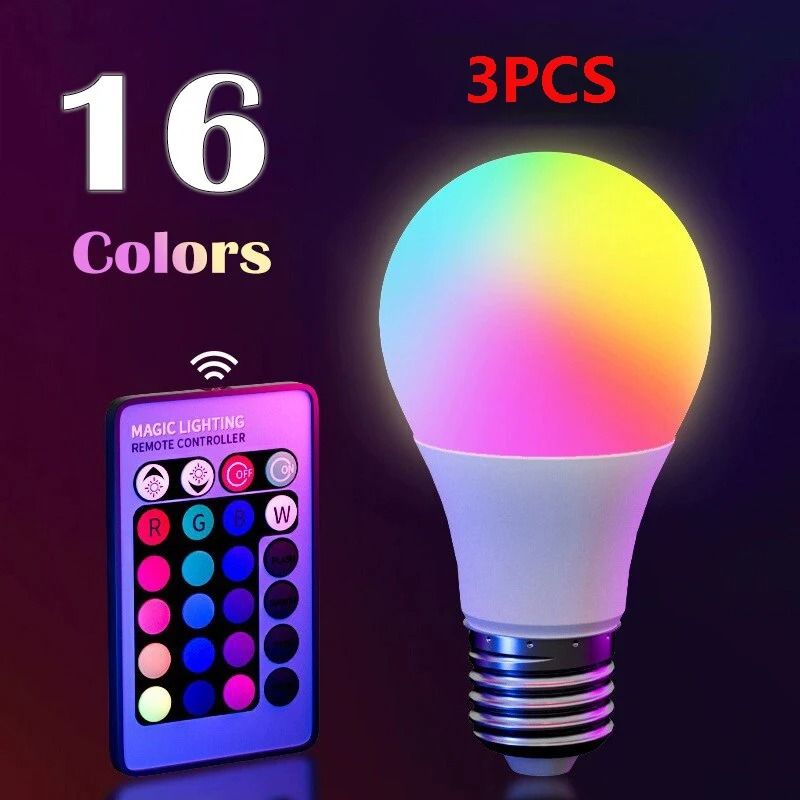 16 Color RGB Intelligent LED Illumination Bulb 10