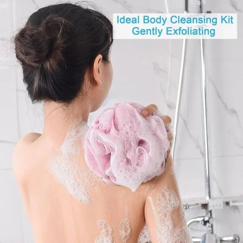 High Density Volumizing Mesh Shower Scrubber 2