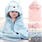Ultra Soft Animal Character Pediatric Hooded Bath Wrap 0