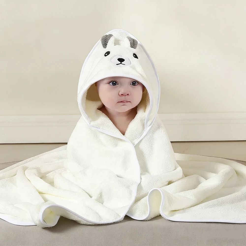 Ultra Soft Animal Character Pediatric Hooded Bath Wrap 11