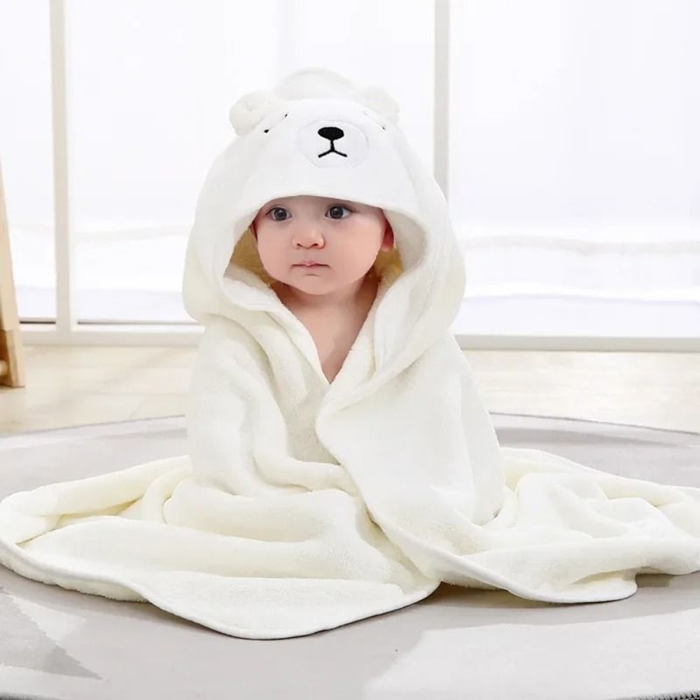 Ultra Soft Animal Character Pediatric Hooded Bath Wrap 7