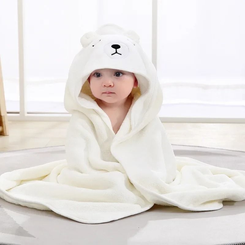 Ultra Soft Animal Character Pediatric Hooded Bath Wrap 7