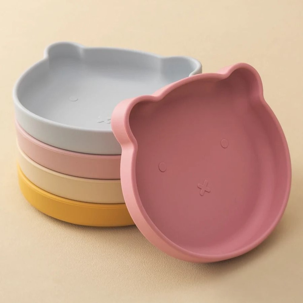 Bear Theme Pediatric Suction Feeding Plate 2