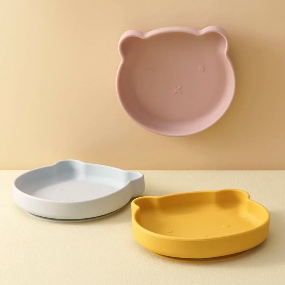 Bear Theme Pediatric Suction Feeding Plate 3