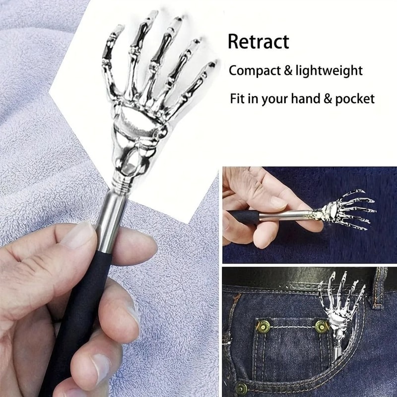 Professional Telescoping Stainless Steel Back Scratcher 4