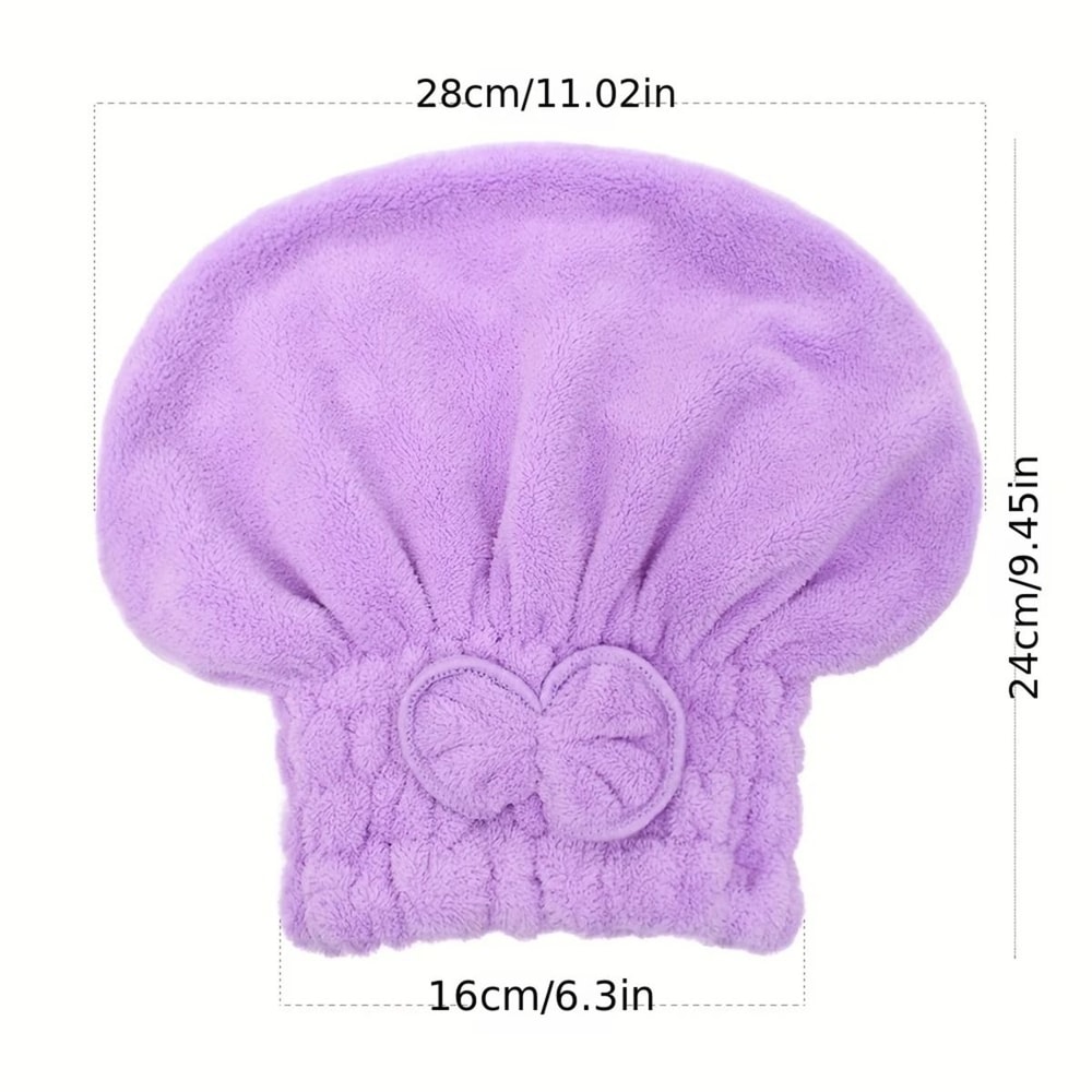Absorbent Microfiber Capillary Hair Wrap 2