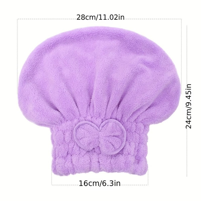 Absorbent Microfiber Capillary Hair Wrap 2
